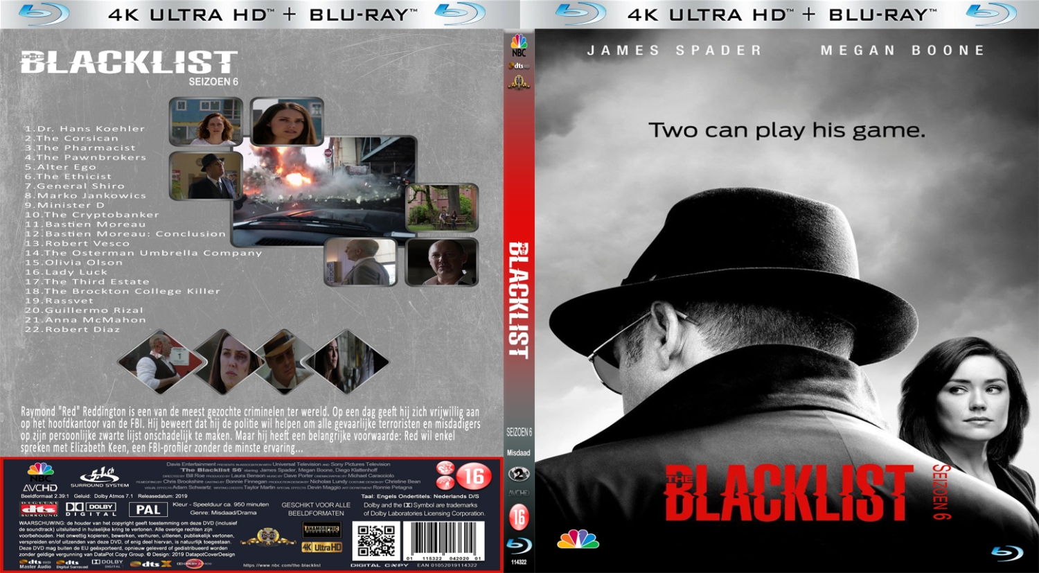 the blacklist s6 (2019) Blu Ray