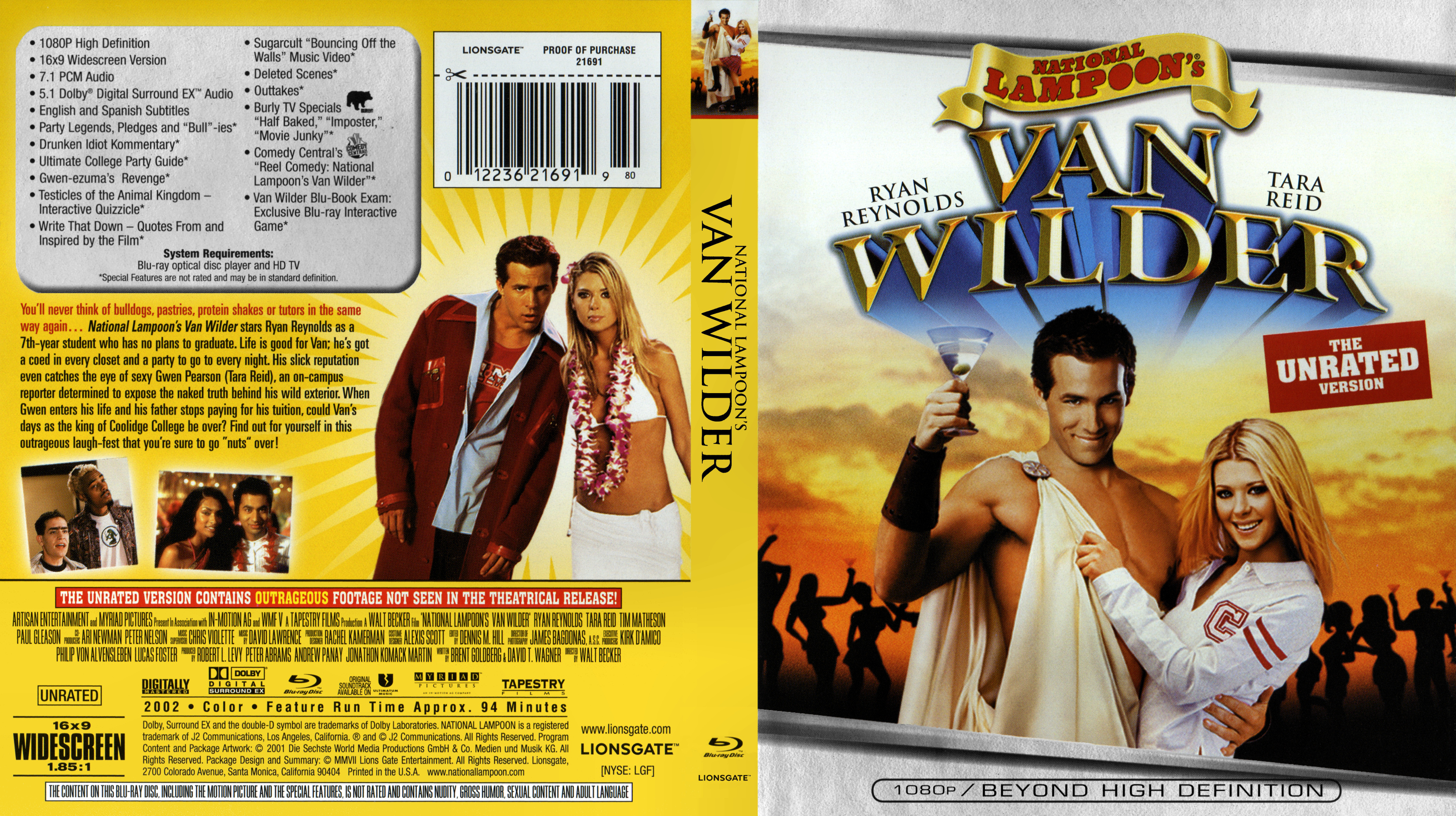 Van Wilder Blu ray 
