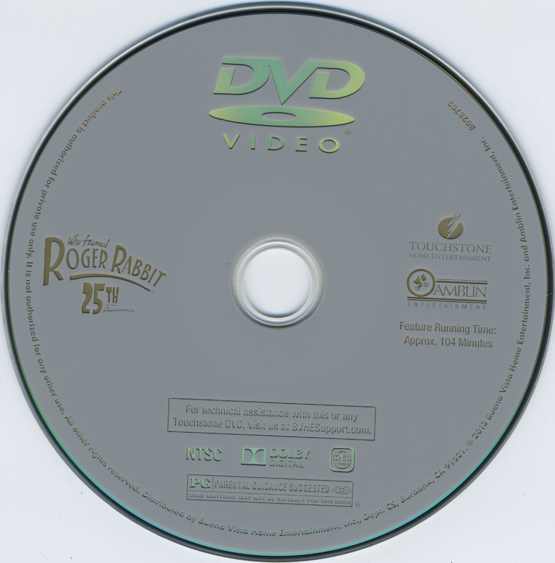 Who Framed Roger Rabbit 1988  Labels 1