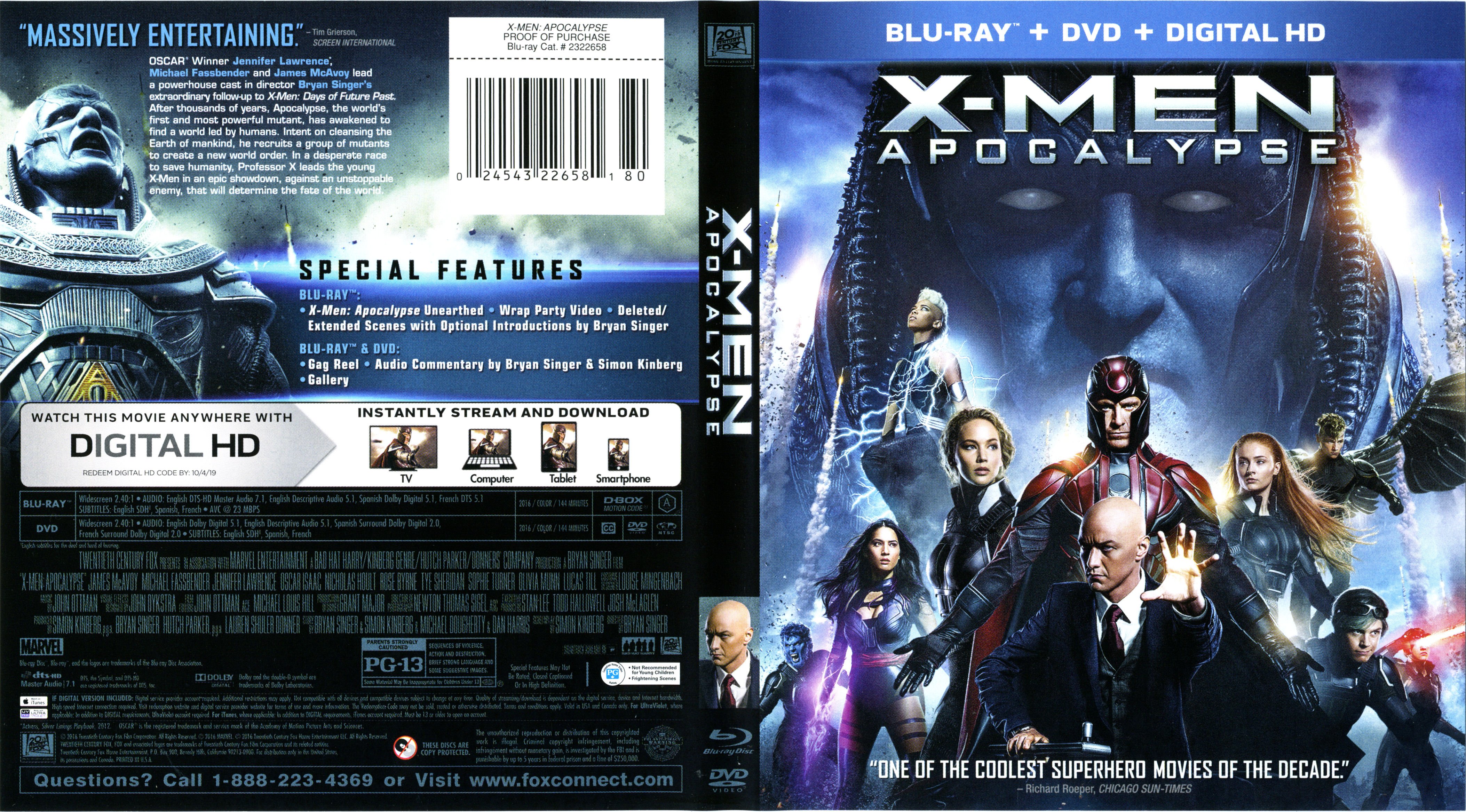 X Men Apocalypse 2016  Labels 3