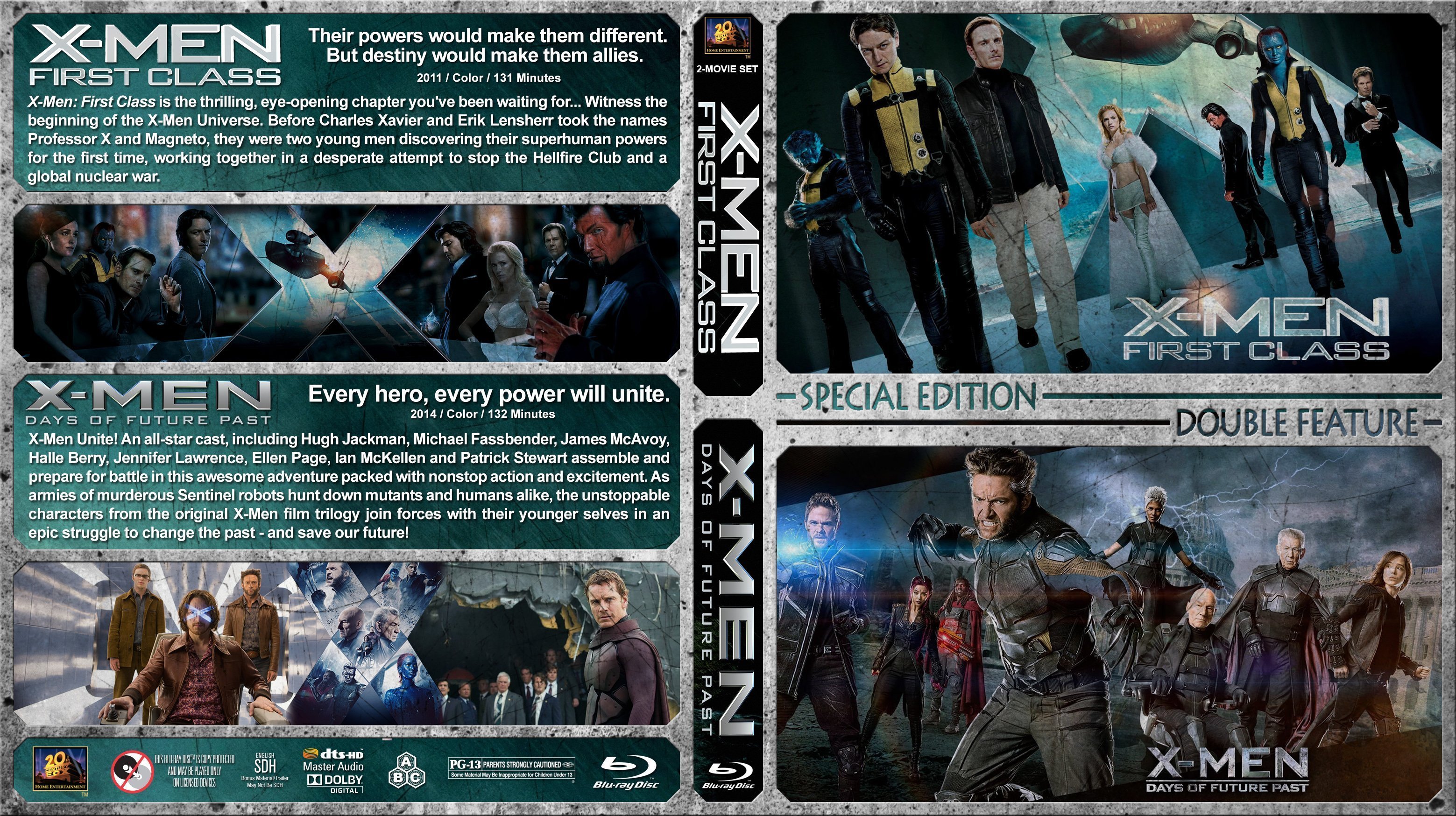 X Men First Class X Men Days of Furure Past Double 2011 R1  