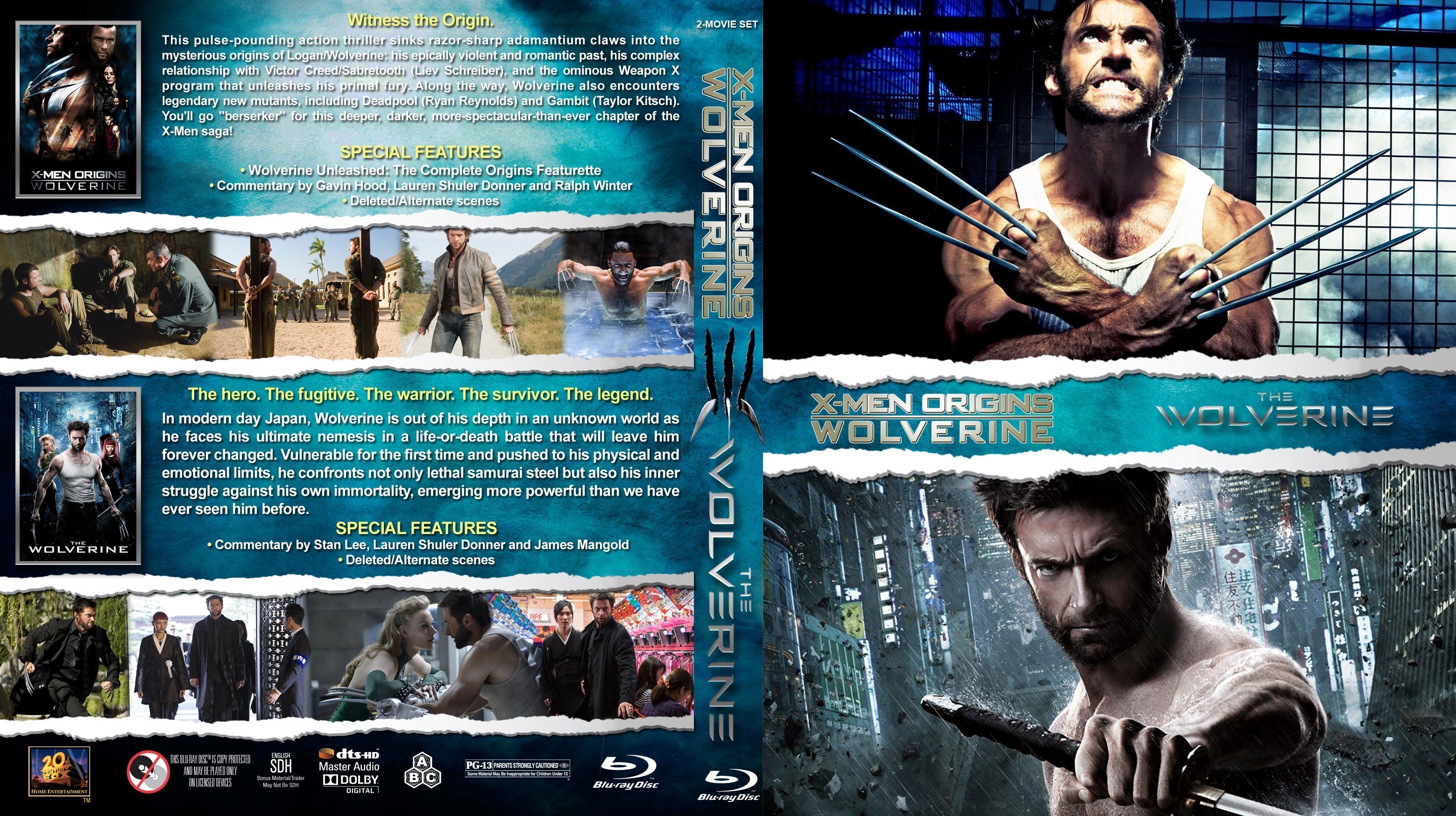 X Men Origins Wolverine The Wolverine Double Feature 2009 R1  