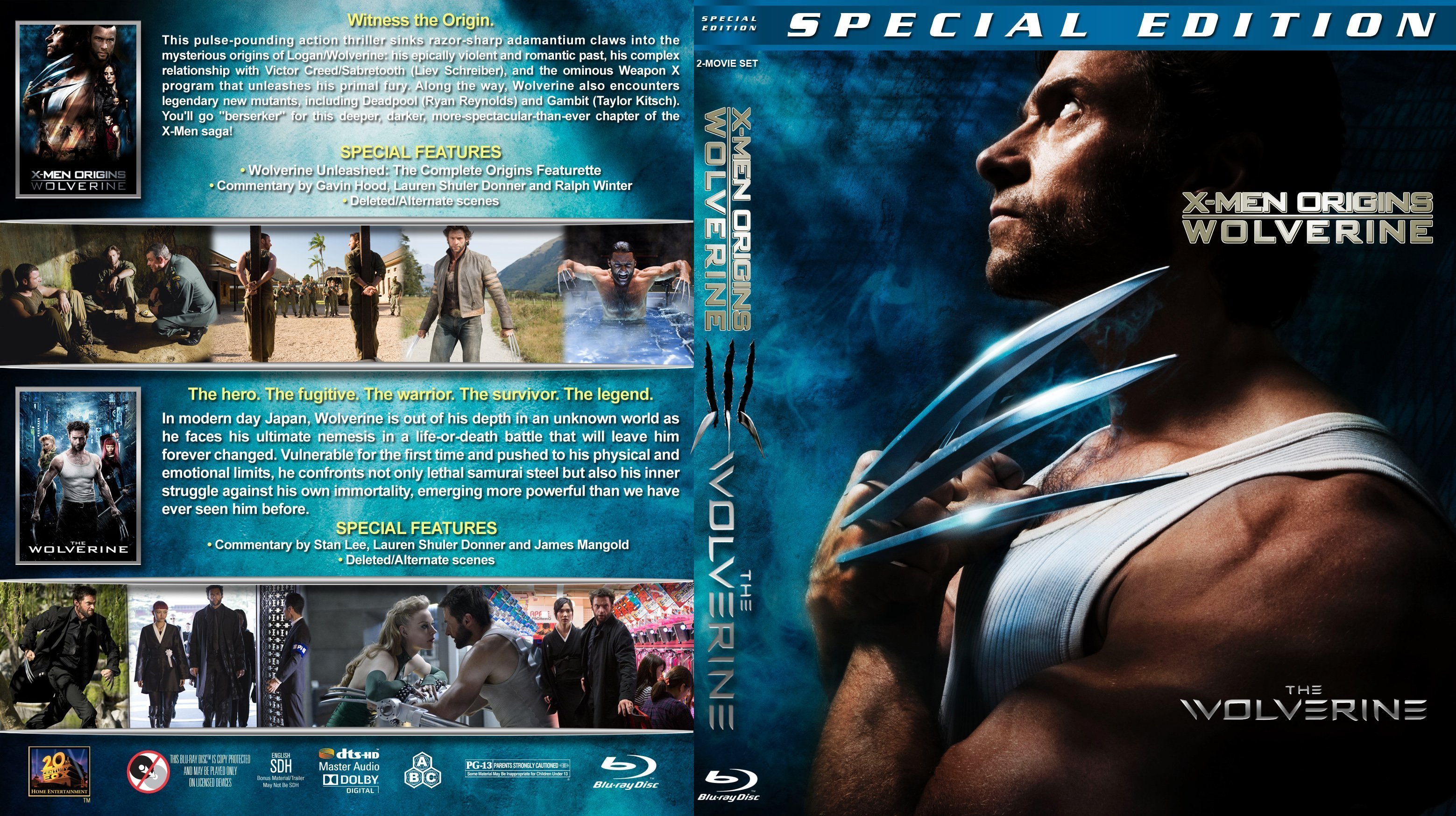 X Men Origins Wolverine The Wolverine Double Feature 2009 R1   1
