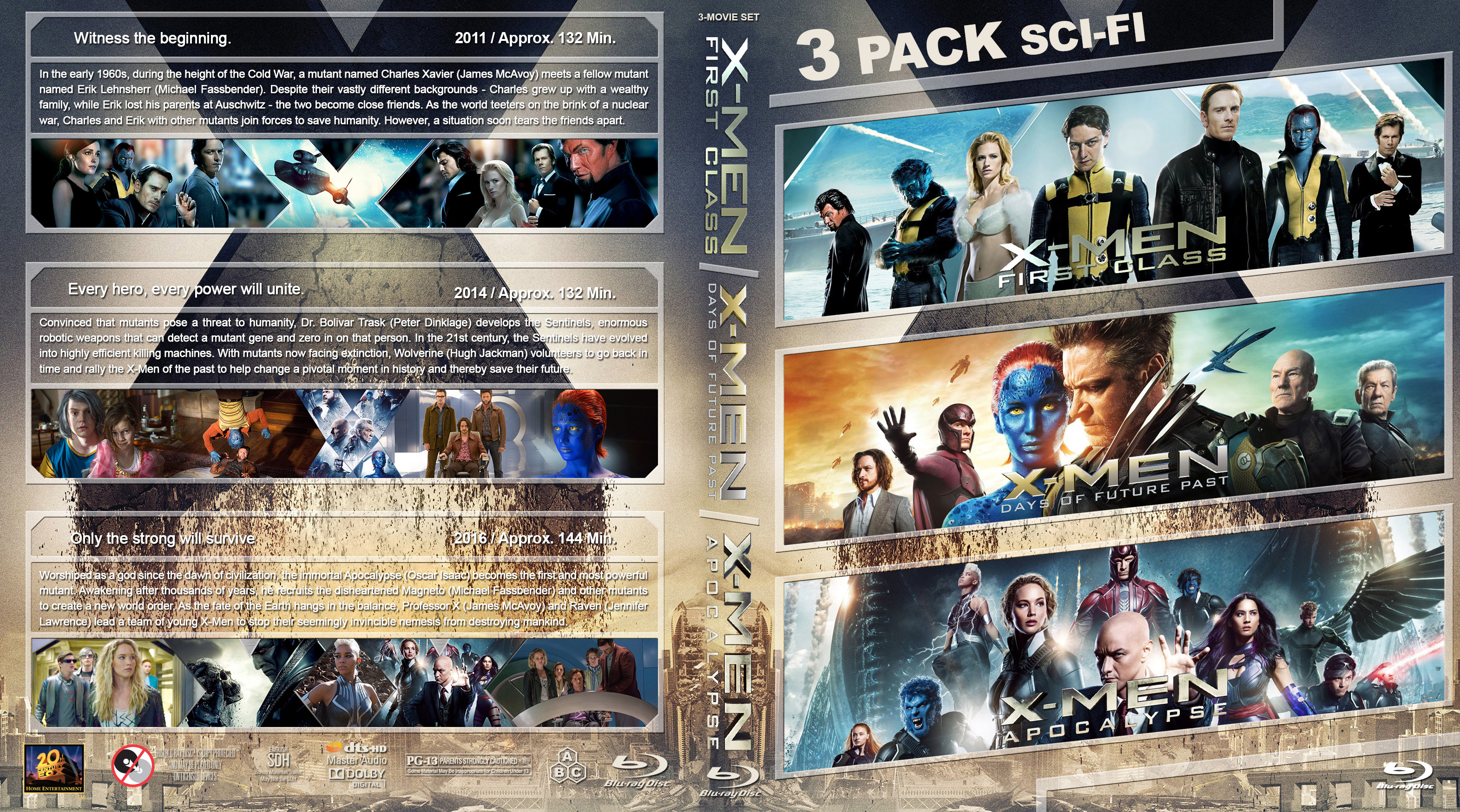X Men Triple Feature 2011 2016 R1  