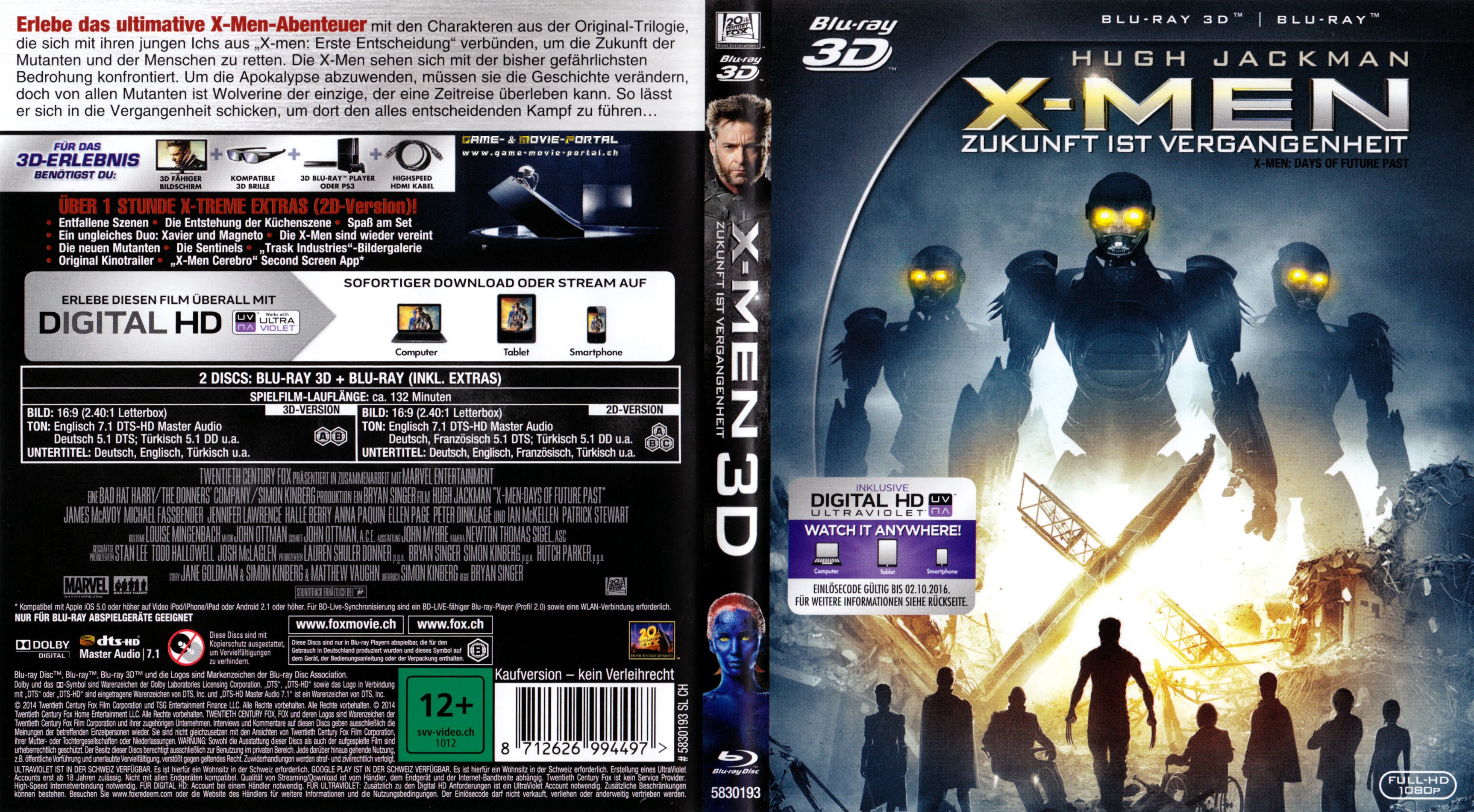 X Men Zukunft ist Vergangenheit 3D 