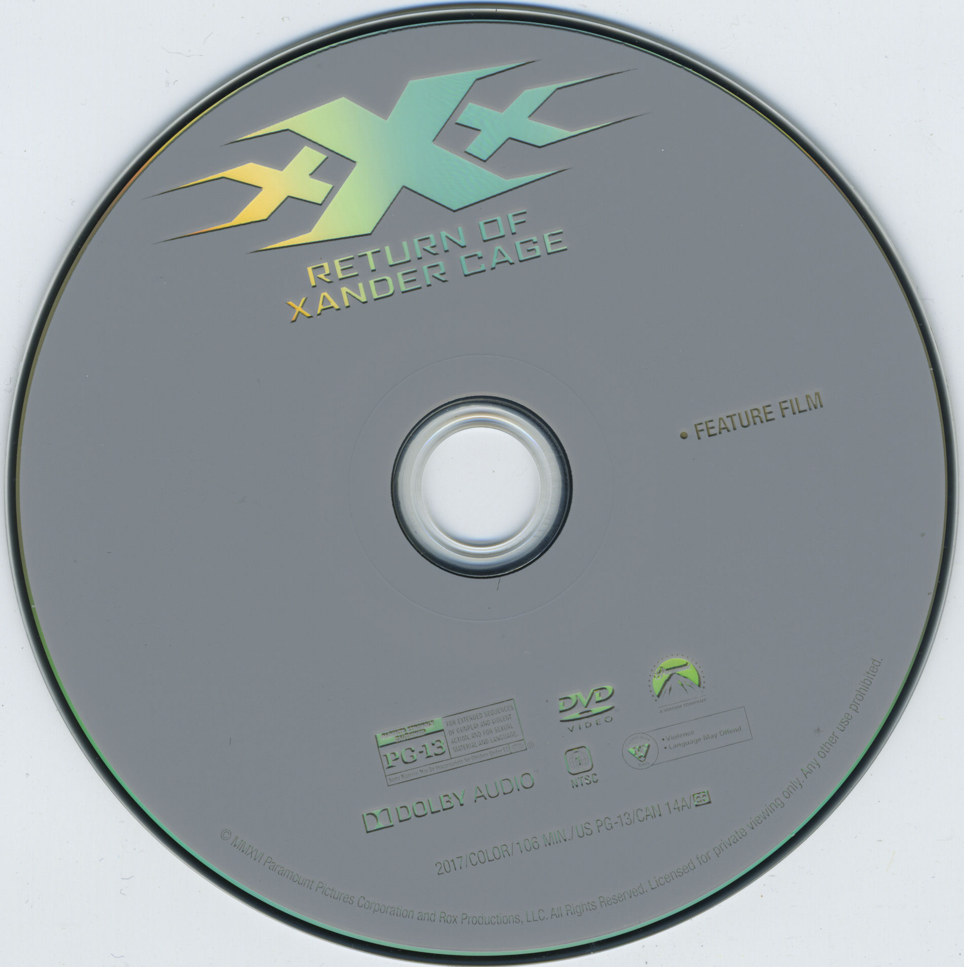 XXX Return Of Xander Cage 2017  labels 1