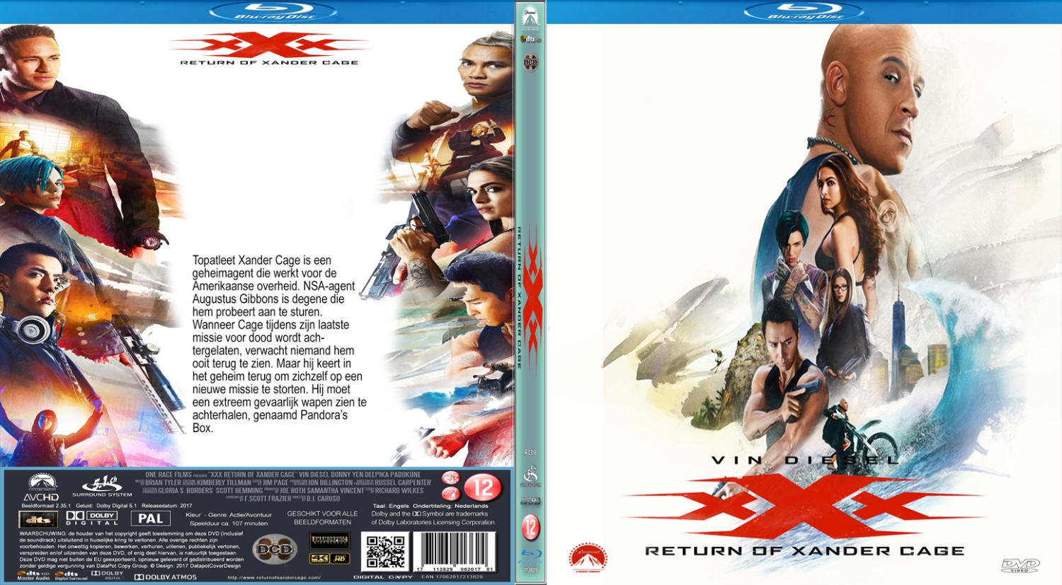 xxx return of xander cage  (2017) Blu Ray