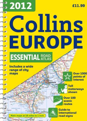2012 Collins Europe Essential Road Atlas 