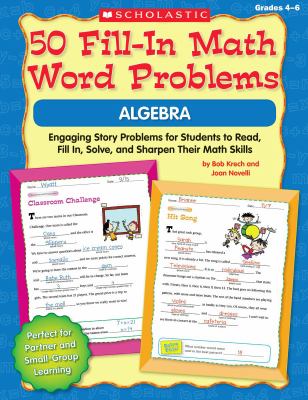 50 Fill In Math Word Problems Algebra 