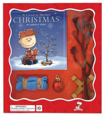 A Charlie Brown Christmas Tree Kit With Christmas Tree Wooden Tree Stand 
