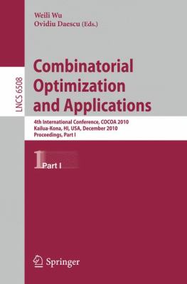 Combinatorial Optimization and Applications Wu Weili 
