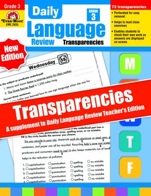 Daily Language Review Transparencies Grade 3 