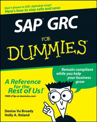 SAP GRC for Dummies Vu Broady Denise 