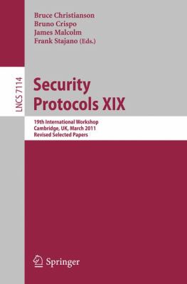 Security Protocols XIX Christianson Bruce 