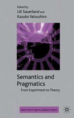 Semantics and Pragmatics Sauerland Ulrich 