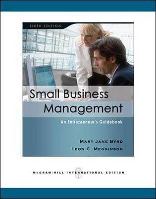 Small Business Management Byrd Mary Jane 