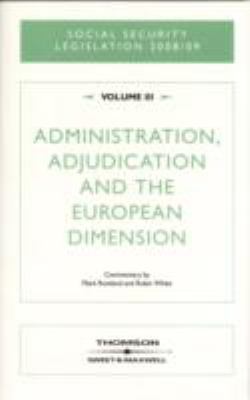 Social Security Legislation v 3 Robin White 