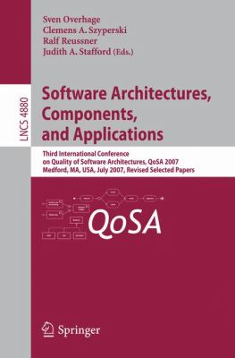 Software Architectures Components and Applications Overhage Sven 