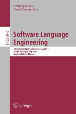 Software Language Engineering Sloane Anthony 