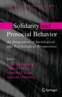 Solidarity and Prosocial Behavior Fetchenhauer Detlev 