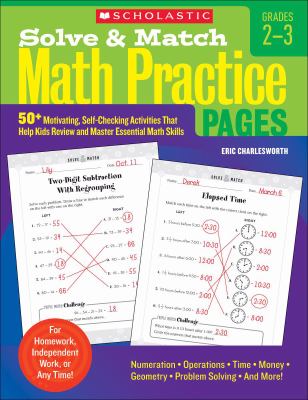 Solve Match Math Practice Pages Charlesworth Eric 