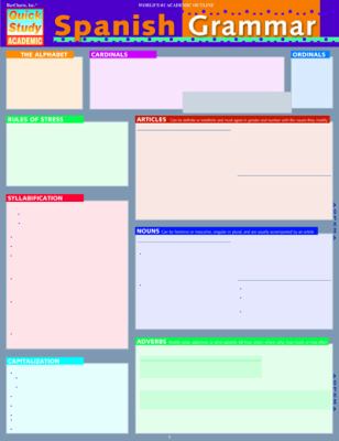 Spanish Grammar BarCharts Inc 