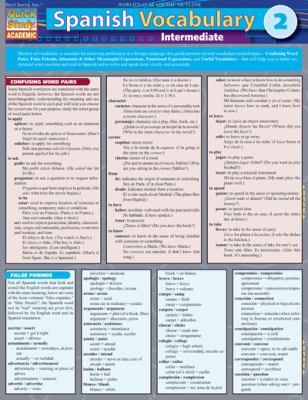 Spanish Vocabulary 2 Expert Editions 