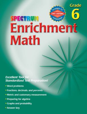 Spectrum Enrichment Math Grade 6 School Specialty 