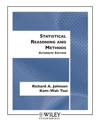 Statistical Reasoning Methods Johnson Richard A 