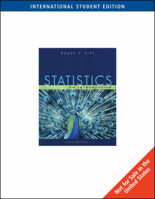 Statistics Kirk Roger E 