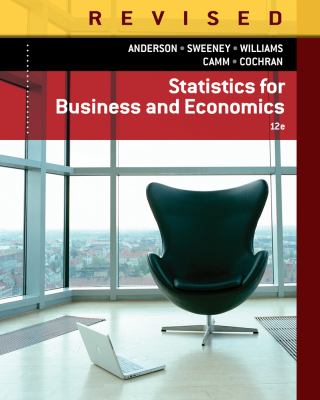 Statistics for Business Economics Anderson David 