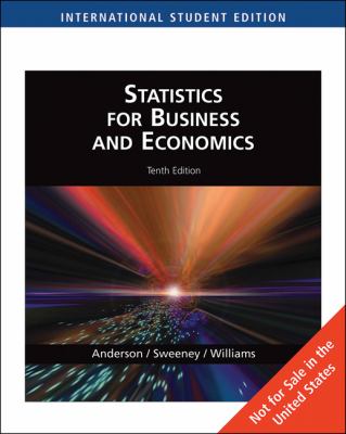 Statistics for Business and Economics David Anderson 