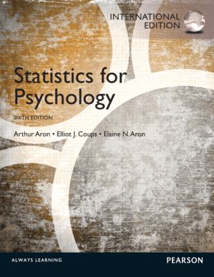 Statistics for Psychology Aron Arthur 
