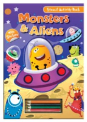Stencil Activity Book Monsters Aliens 