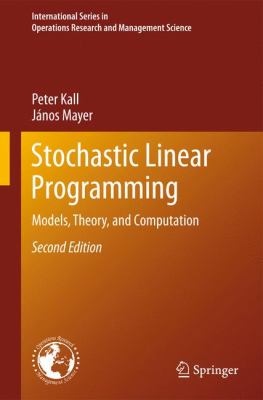 Stochastic Linear Programming Kall Peter 