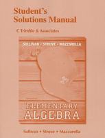 Student Solutions Manual for Elementary Algebra 
