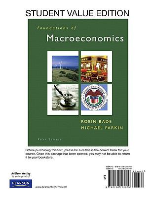Student Value Edition for Foundations of Macroeconomics 