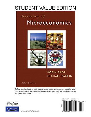 Student Value Edition for Foundations of Microeconomics 