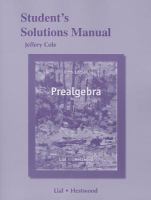 Student s Solutions Manual for Prealgebra 