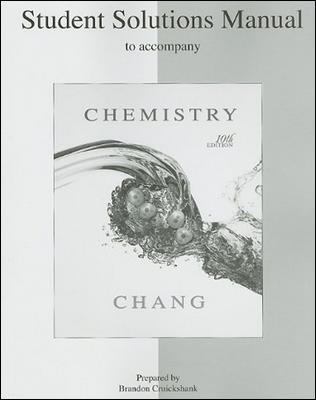 Student s Solutions Manual to Accompany Chemistry 