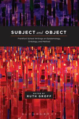 Subject and Object GROFF RUTH PORTER 