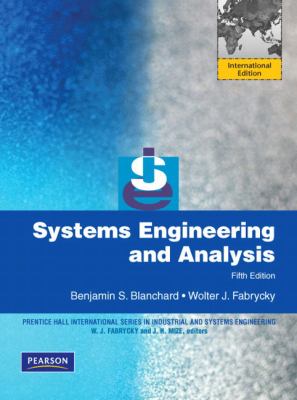 Systems Engineering and Analysis Blanchard Benjamin 