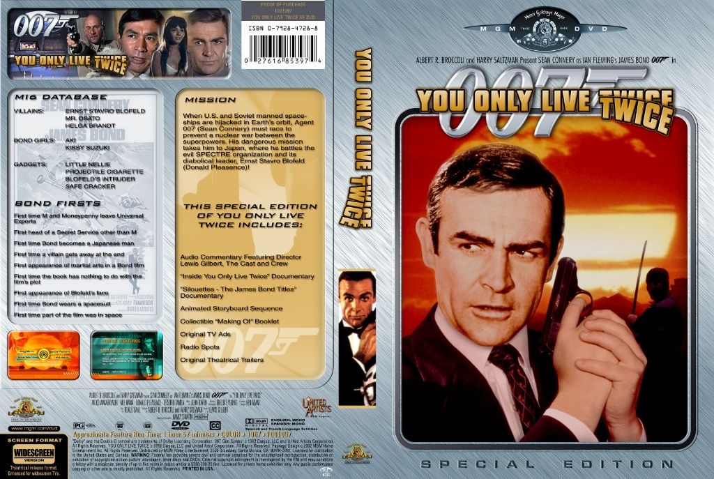 007 You Only Live Twice Special Edition Dvd Us Dvd Covers Cover Century Over 1 000 000 Album Art Covers For Free