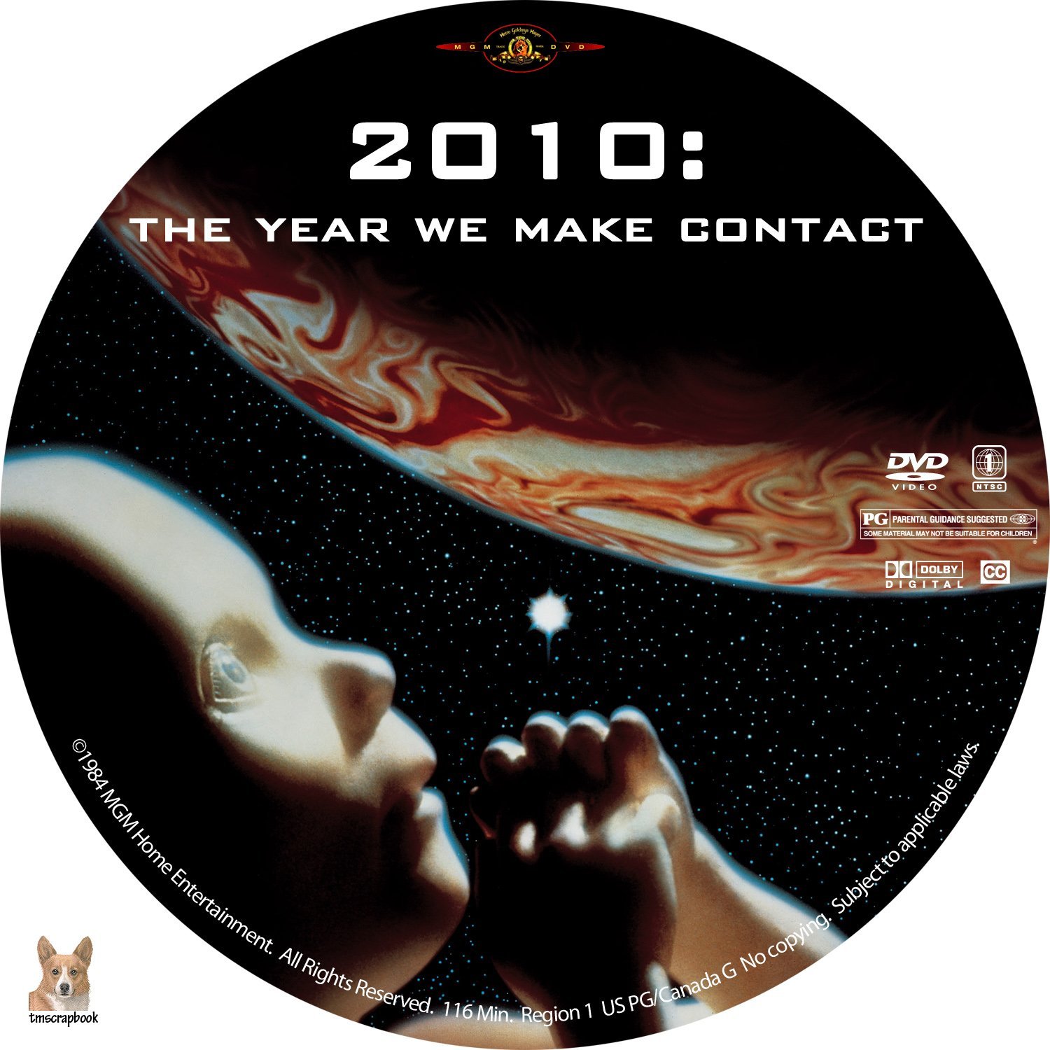2010 The Year We Make Contact 1984 R1 Label | DVD Covers | Cover