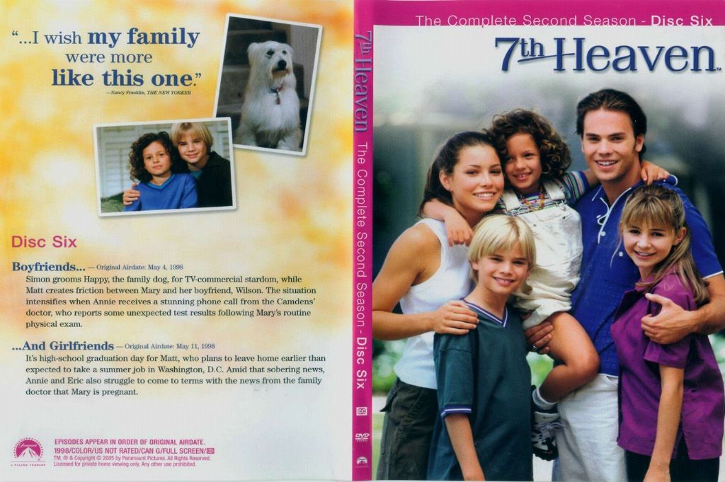 7th Heaven Season 2 DVD 6 DVD US | DVD Covers | Cover Century | Over  1.000.000 Album Art covers for free