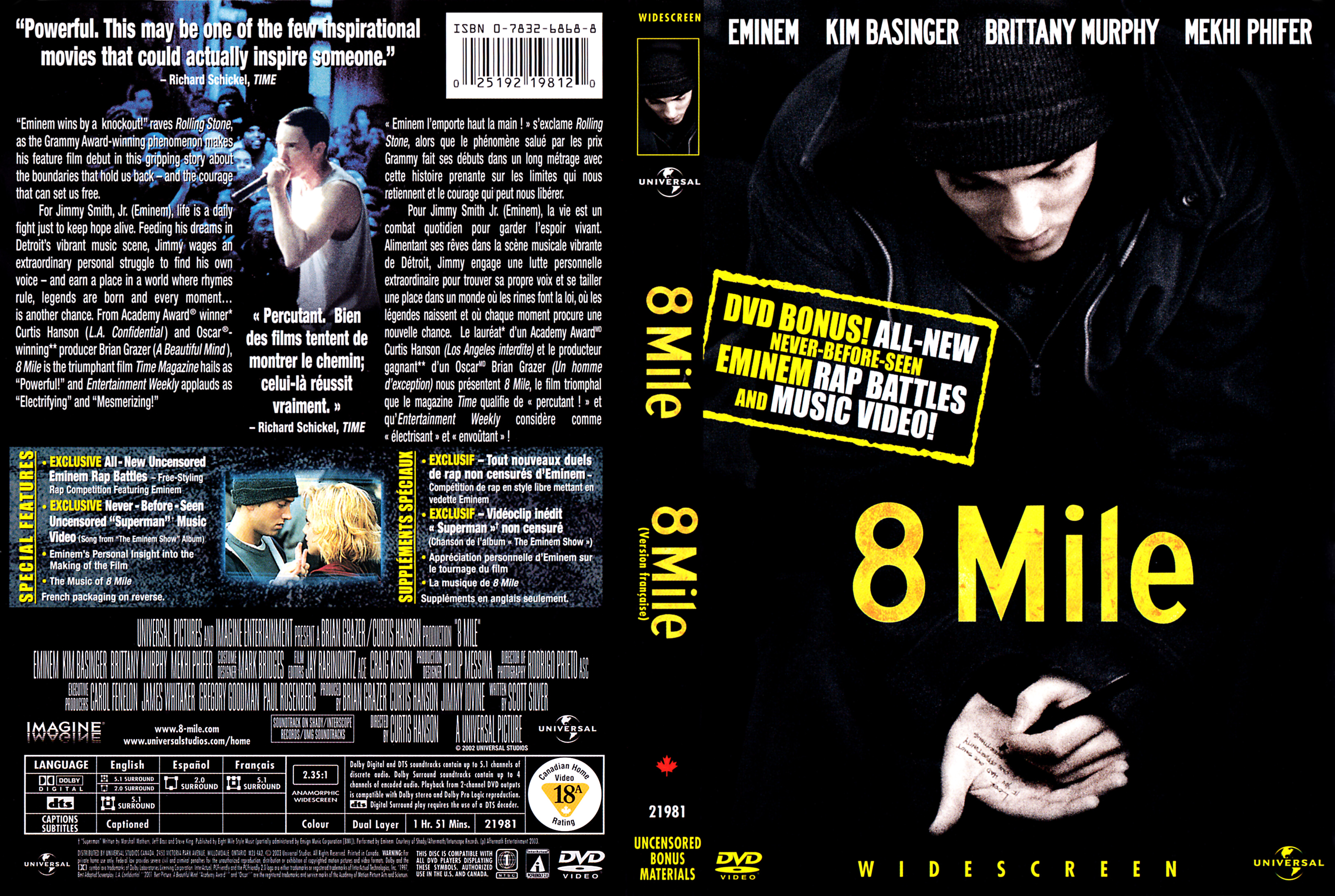 8 Mile Dvd Covers Cover Century Over 500 000 Album Art Covers For Free