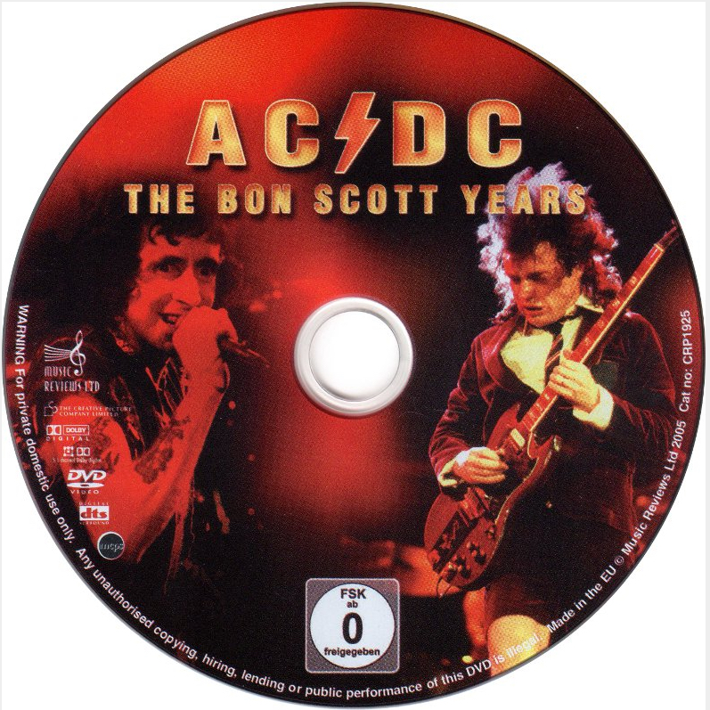 AC DC The Bon Scott Years 2005 | DVD Covers | Cover Century | Over 1. ...
