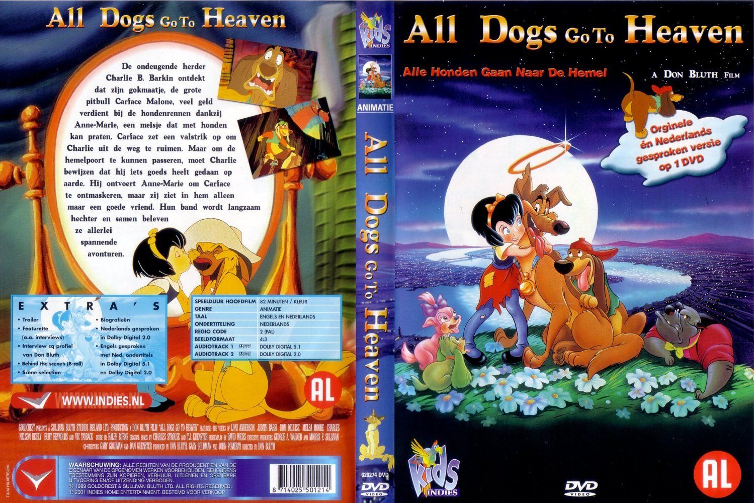 All Dogs Go To Heaven Dvd Nl Dvd Covers Cover Century Over 500 000 Album Art Covers For Free