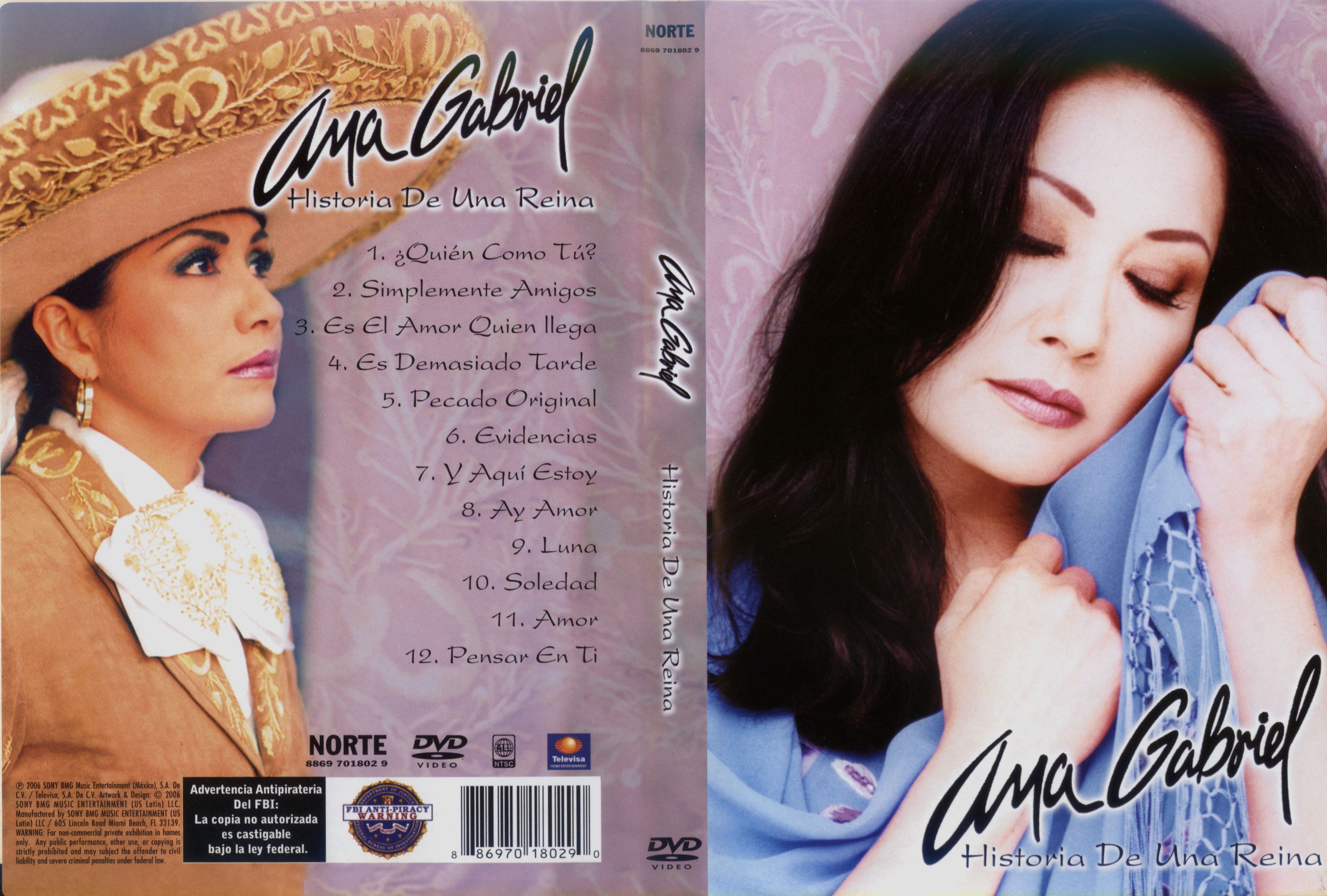 Ana Gabriel Historia De Una Reina DVD US | DVD Covers