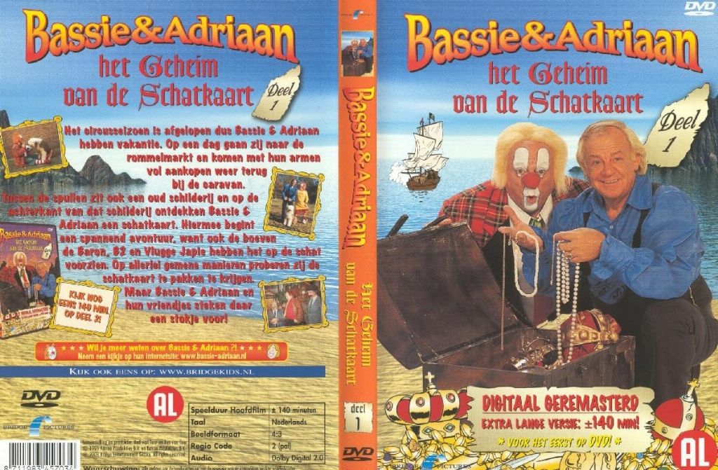 Bassie En Adriaan Het Geheim Van De Schatkaart 1 DVD NL | DVD Covers